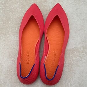 Rothy's Coral Colored Flats